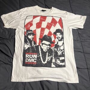 Vintage Y2K RUN DMC T-Shirt*Small*White*Hip‎ Hop*Rap